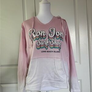 Ron Jon Pink and White Surf Shop Hoodie